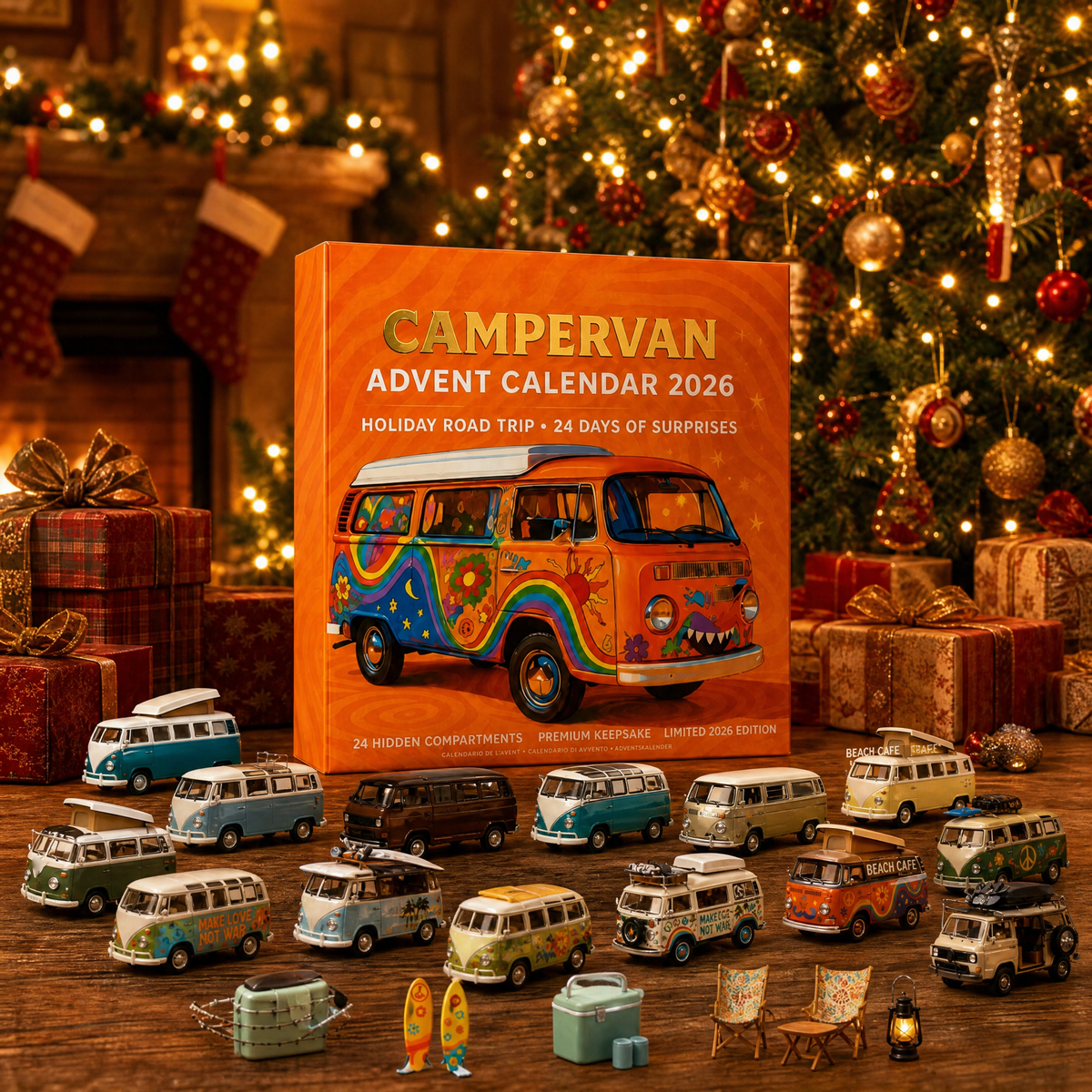 🚐🎄 2026 Campervan Advent Calendar for Holiday Road Trip Fun ✨