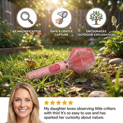 🐞🔍 Kids Bug Catcher with 6X Magnifier – Explore, Discover & Learn Outdoors! 🌿✨