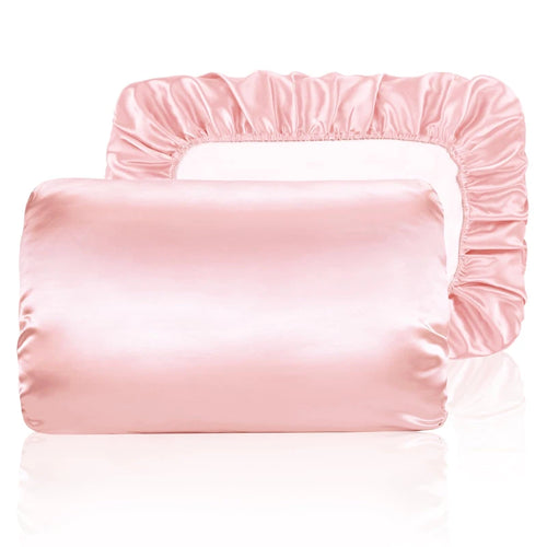 Cooling Silk Pillowcase Set-Sleep Cooler. Wake Up Beautiful.
