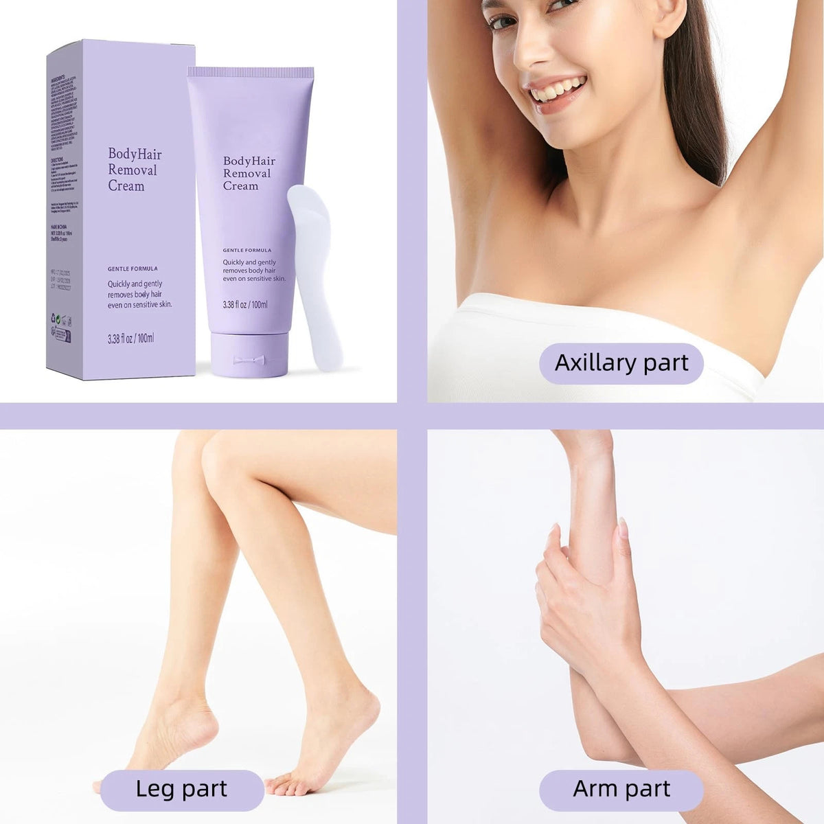 Sensitive Skin Body Hair Removal Cream