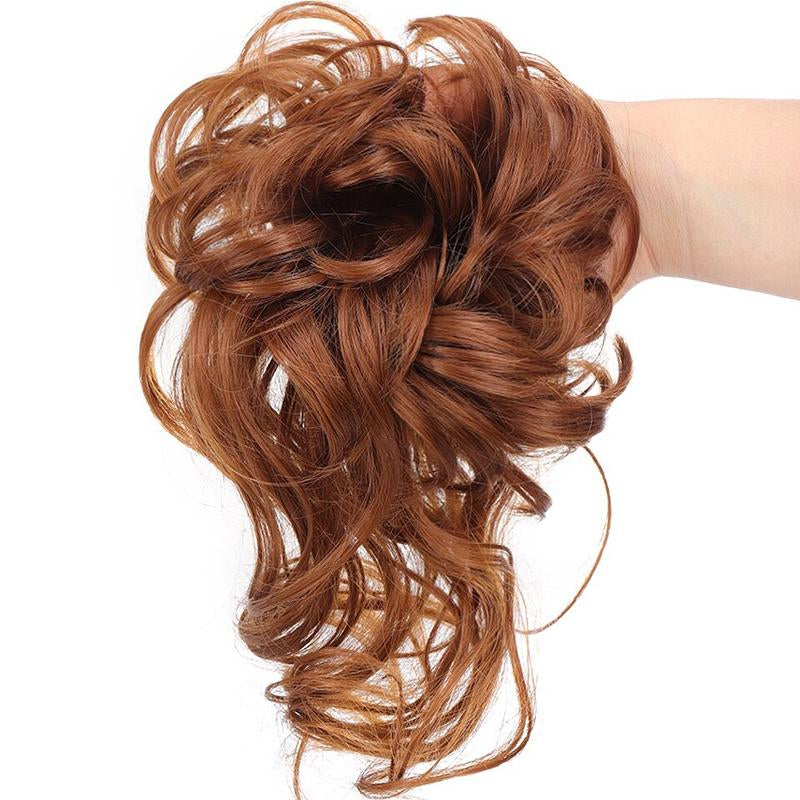 ⏰Last day Promotion ✨-🎀Effortless Messy Bun Scrunchie for Instant Volume & Curls 🎁