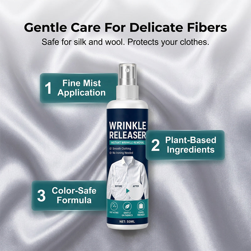 👔Last Day 49 % OFF✨ Instant wrinkle release – no iron, travel-ready, static-free & fresh 100ml