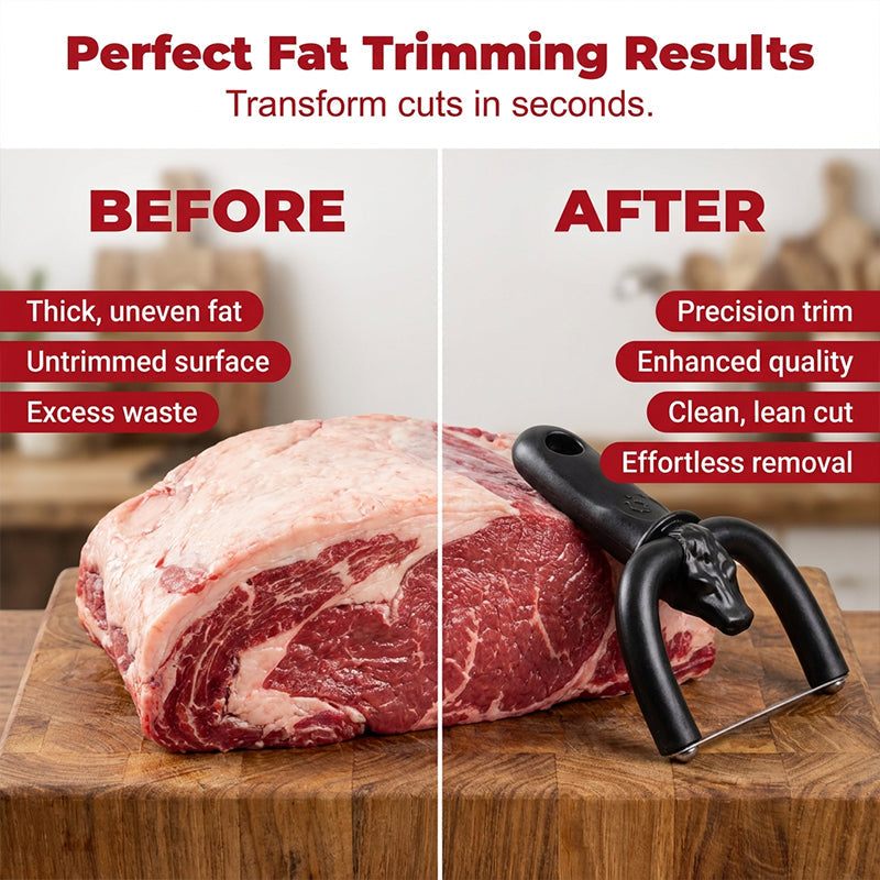 🔥 Last Day 50% OFF🥩✨ Manual Beef & Pork Fat Trimmer – Easy, Quick & Precise! 🔪🐷